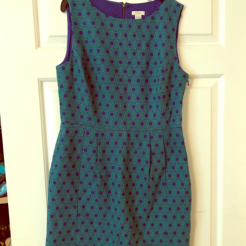 Geometric Print Fossil Dress
